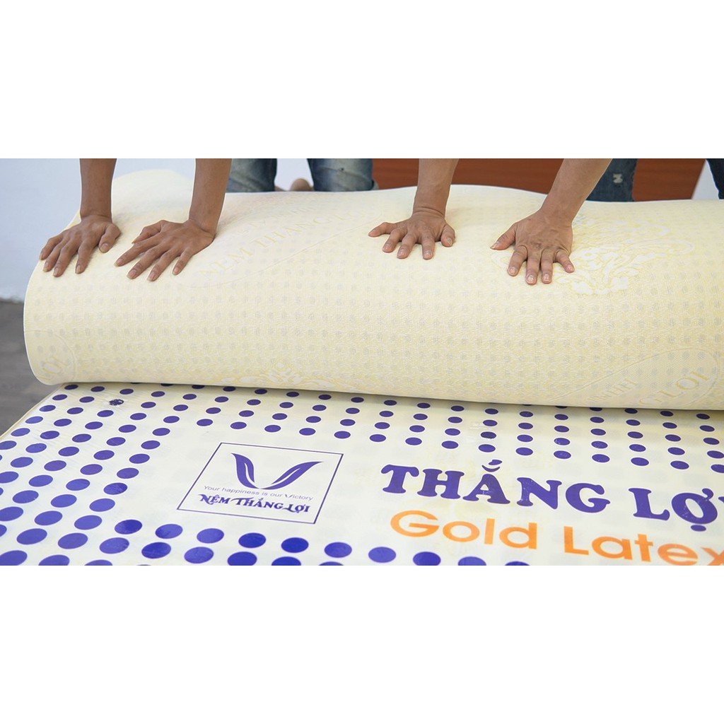 [FREESHIP] - Nệm Cao Su Non Gold Latex Thắng Lợi [CHÍNH HÃNG BẢO HÀNH 15 NĂM]