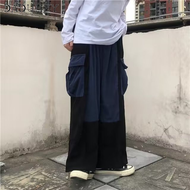DaDuHey Autumn Fashion Brand Corduroy Hip Hop Pants Men's High Street Ins Trendy Handsome Leisure Loose Cargo Pants