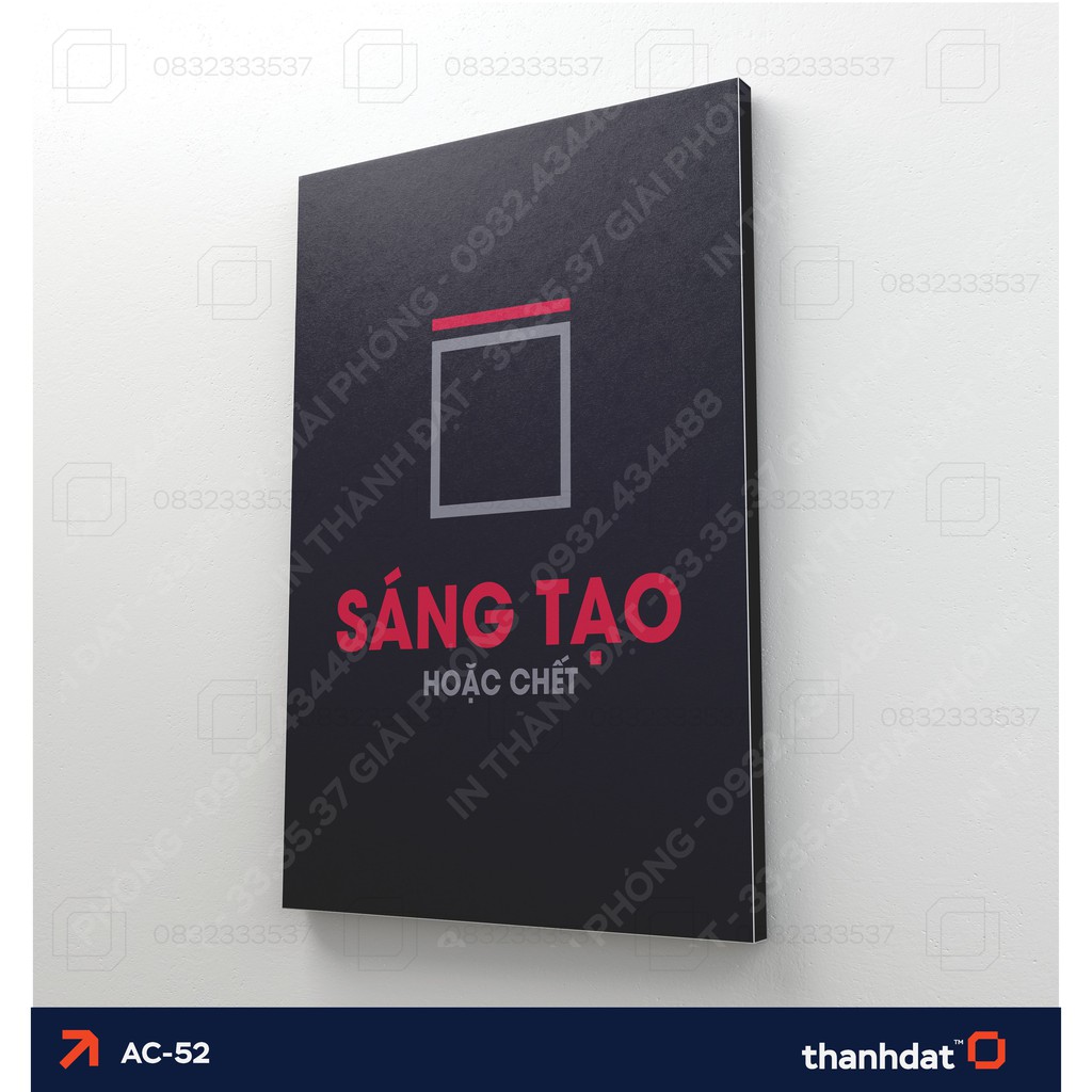 Tranh truyền cảm hứng làm việc thúc đẩy hiệu quả trong công việc - Tranh canvas siêu nhẹ [AA001]