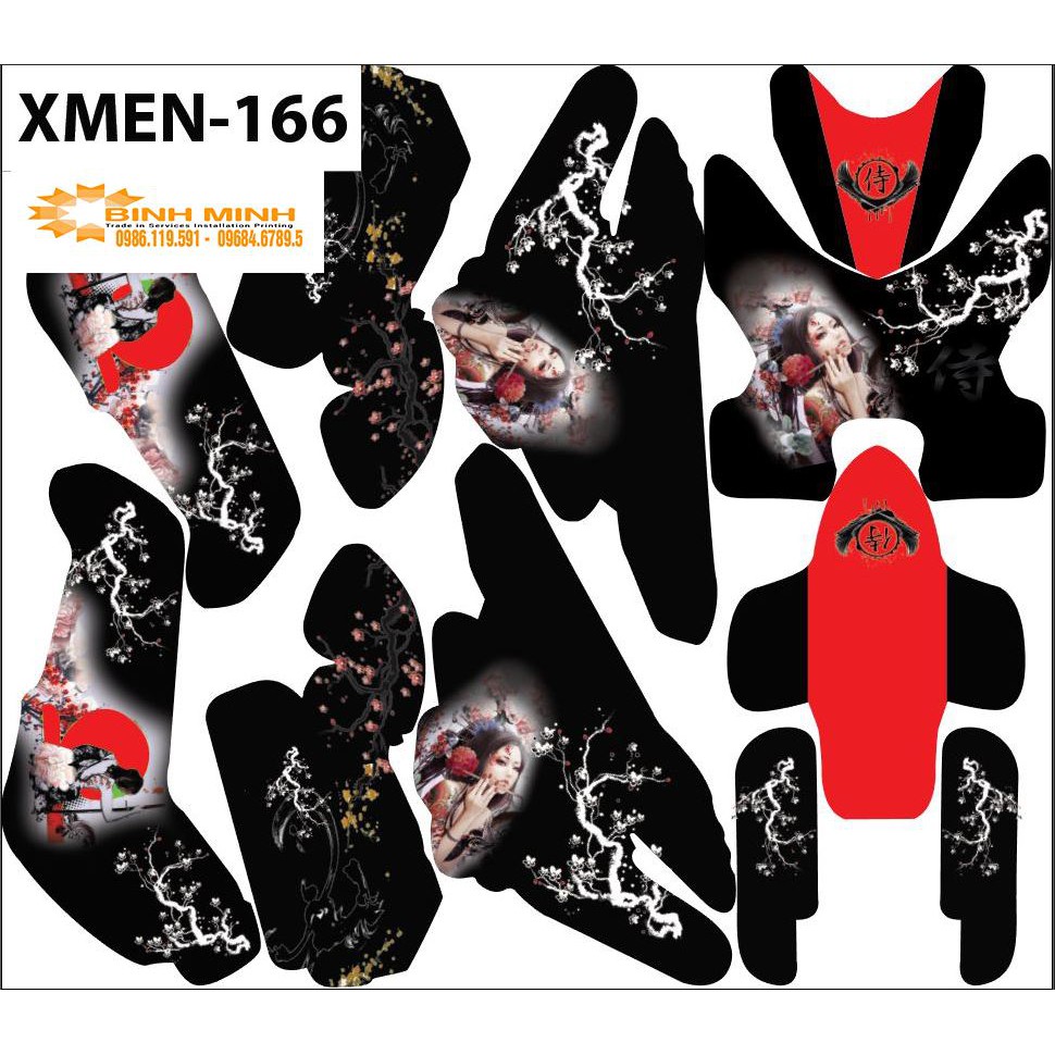 Tem trùm  Xe Điện Xmen 166
