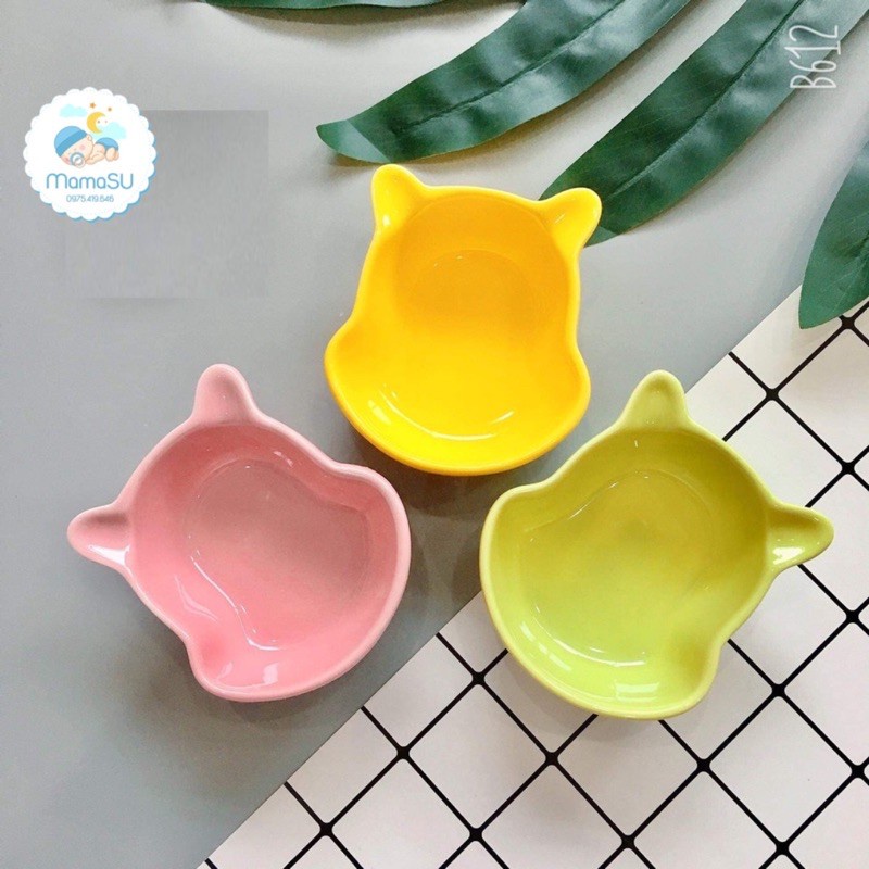 Bát Ăn Dặm Sứ, Bát Ăn Dặm Hình Động Vật Hoạt Hình Đáng Yêu Cho Bé