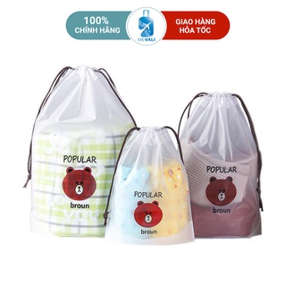 Túi Đựng Giày, Quần Áo, Đựng Đồ Du Lịch Dây Rút Chống Bẩn Hình Gấu