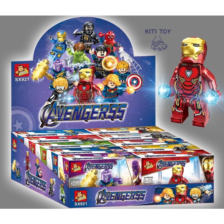 Lắp ráp minifigures biệt đội siêu anh hùng Avengerss SX921 10 mẫu