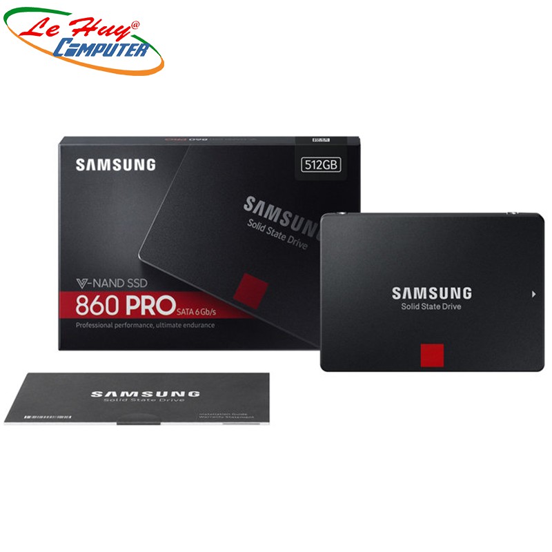 Ổ cứng SSD Samsung 860 PRO 512GB 2.5'' SATA III (MZ-76P512BW) Chính Hãng