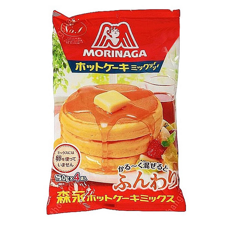 Bột làm bánh-Pancake Morinaga Nhật cho bé tiện lợi chế biến dễ dàng (150gr x 4 túi nhỏ) date 9/2023