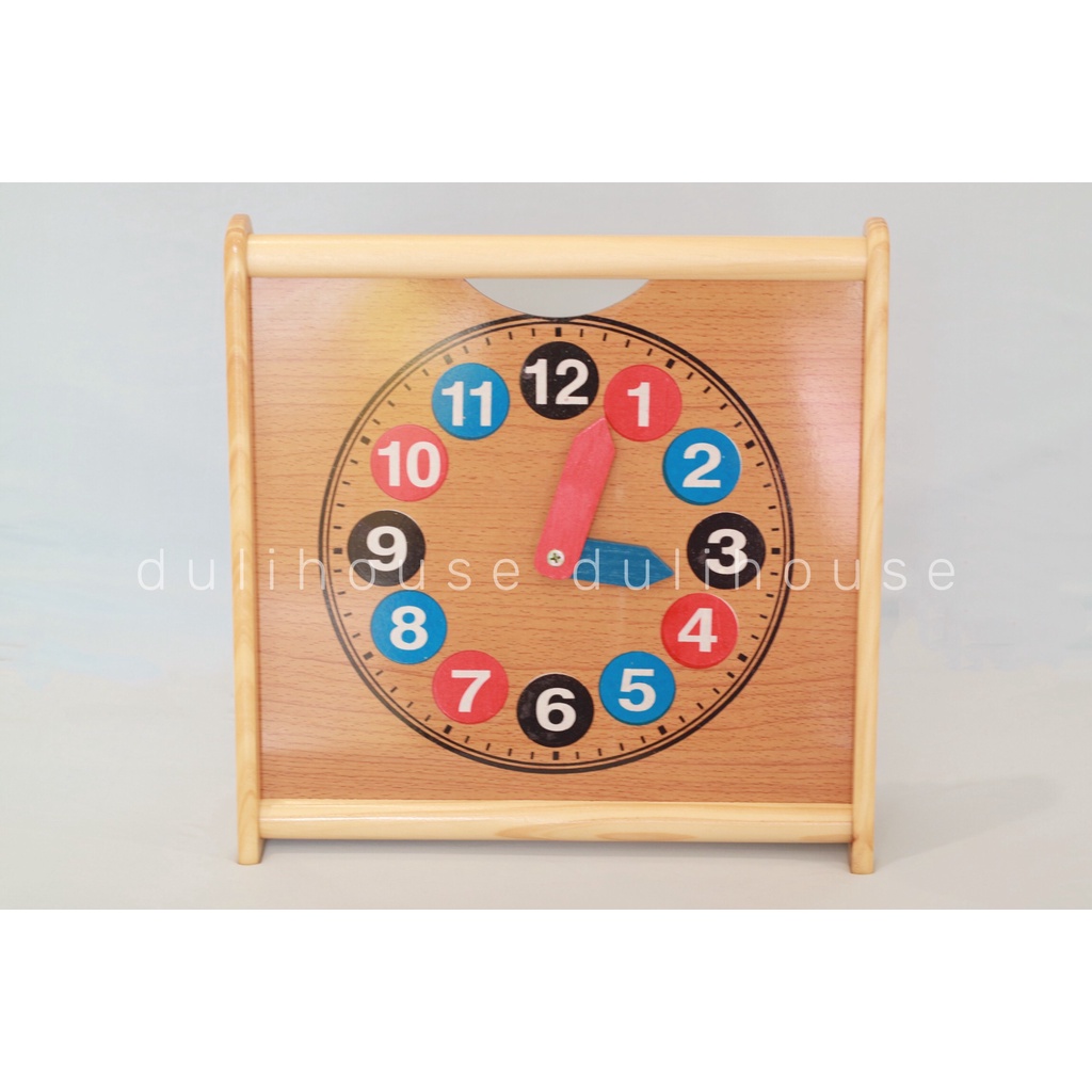 Đồng hồ 2 mặt học tính thông minh Winwintoys Phát triển tư duy toán học Nhận biết thời gian màu sắc cơ bản