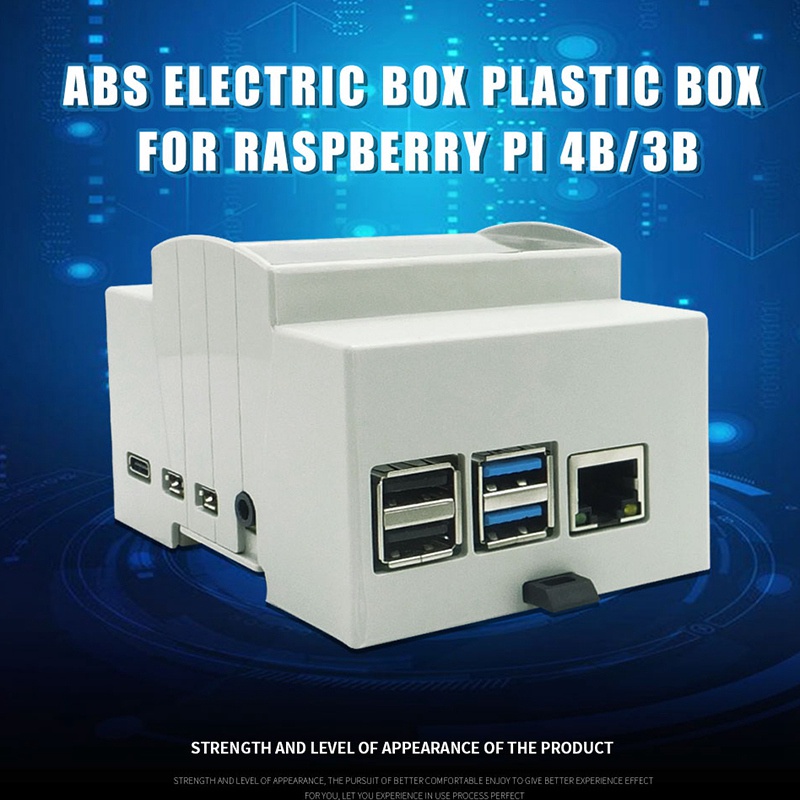 Vỏ Bảo Vệ Chất Liệu Abs Màu Trắng Cho Raspberry Pi 4 El B Raspberry Pi 4b