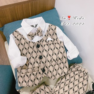 Set vest umi dạ cho bé trai