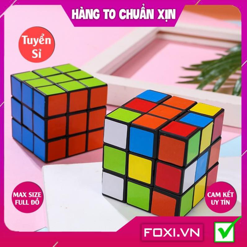 Khối Rubik-Rubic 3x3-2x2-Đồ chơi giải trí Foxi phát triển trí tuệ cao cho trẻ-kích thích não bộ toàn diện