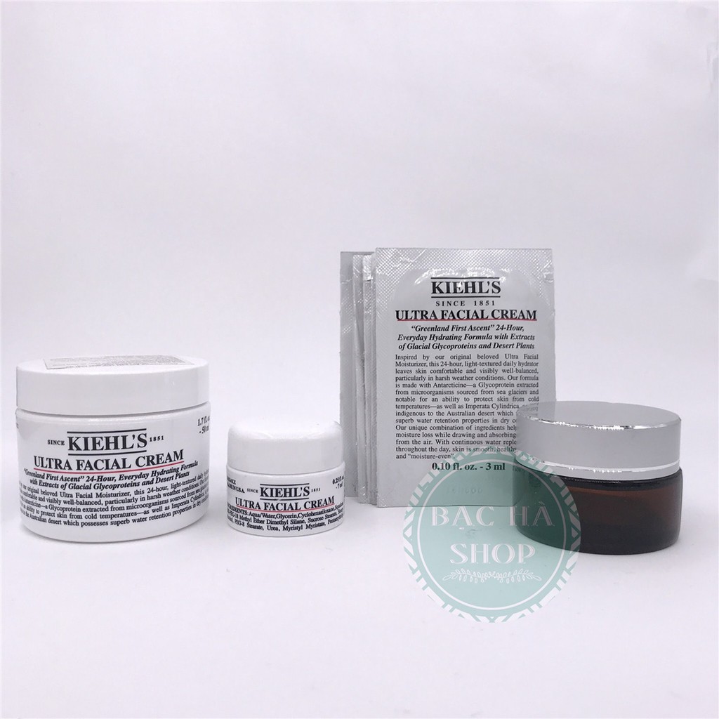 Kiehl's / Kiehls Set Kem Cấp Ẩm Ultra Facial Cream 15ml ( 3ml x 5 gói)