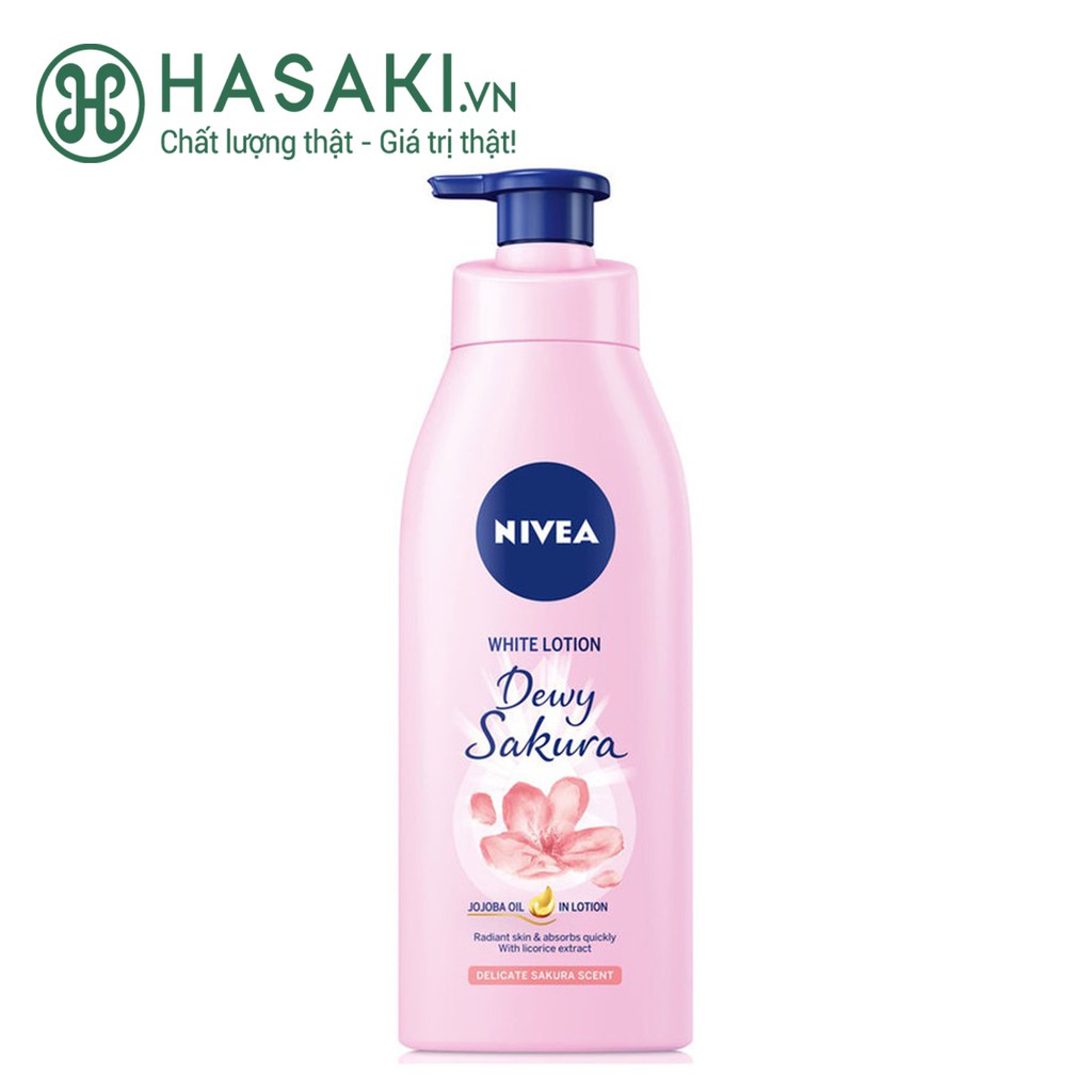 Sữa Dưỡng Thể Dưỡng Sáng Da Hương Hoa Anh Đào Nivea White Lotion Dewy Sakura