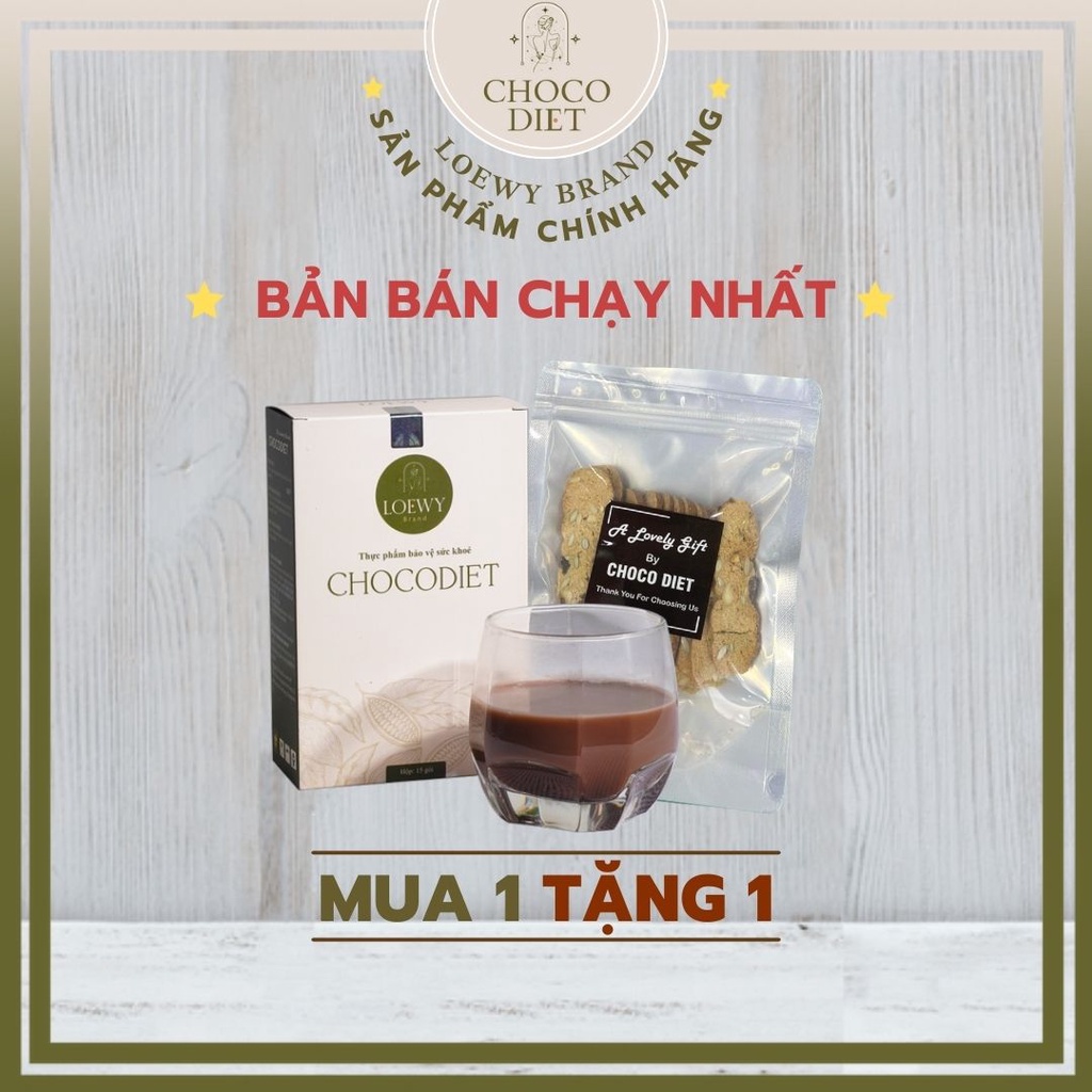 Chocodiet Giảm Cân Cấp Tốc, An Toàn Chính Hãng LOEWYBRAND - Mua 1 Tặng 1
