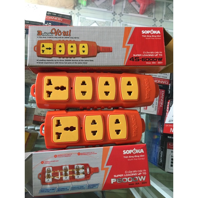 Ổ CẮM ĐIỆN CHỊU TẢI SOPOKA 6000W