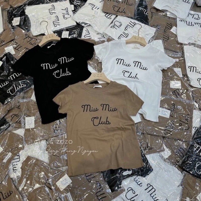 Áo phông ôm miu miu