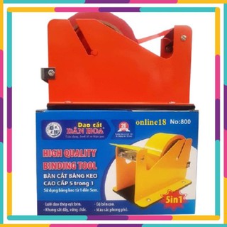 Cắt băng dính dân hoa để bàn 5in1 no:800