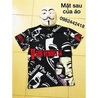 Áo phông Hacker Anonymous (Trắng, Đen)