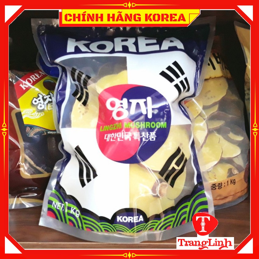 Nấm linh chi hàn quốc chính hãng - Nấm túi cờ 1kg giúp thải độc gan, thanh lọc cơ thể - tranglinhkorea