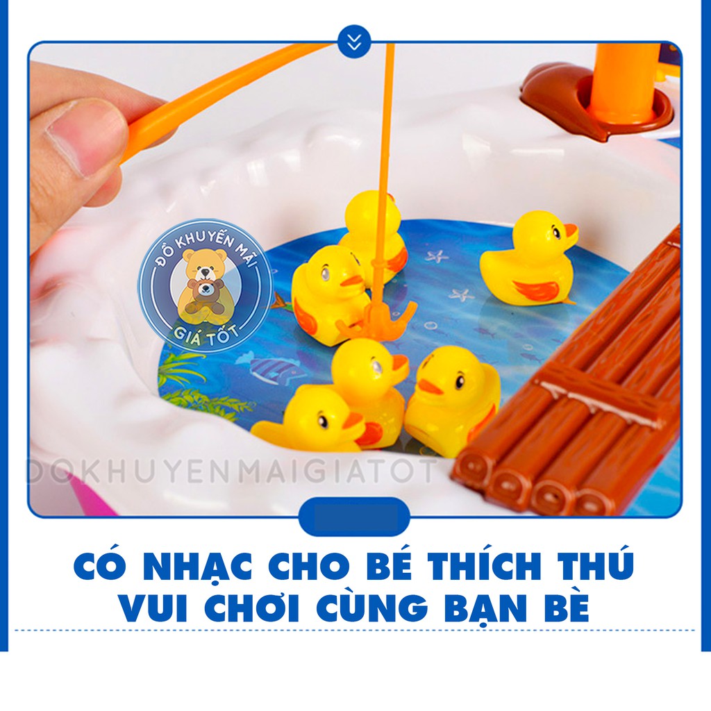 Đồ chơi câu cá hình vịt con màu vàng dùng pin có nhạc cho bé 685-30 - Đồ khuyến mãi giá tốt