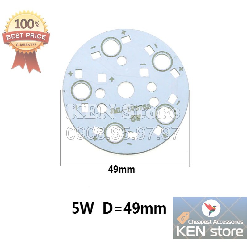 Đế tản nhiệt, pcb gắn chip led luxeon 1W - 18W | BigBuy360 - bigbuy360.vn