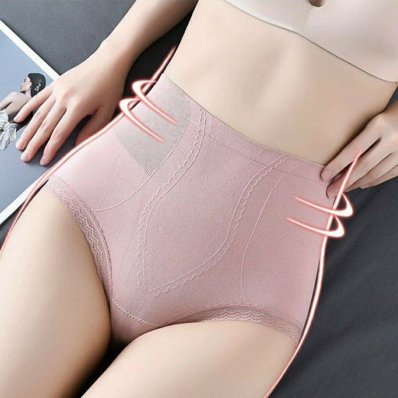 Quần gen cạp cao, quần lot cotton gen bụng viền ren cao cấp, quần gen Munafie xuất Nhật 003.