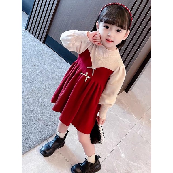 VỢT SALE VÁY LEN BÉ GÁI XINH XỈU SIZE 100cm DO ODER NHẦM SIZE