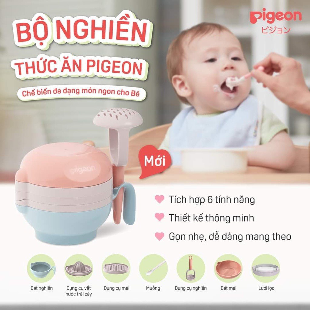 Bộ nghiền thức ăn dặm Pigeon cho bé