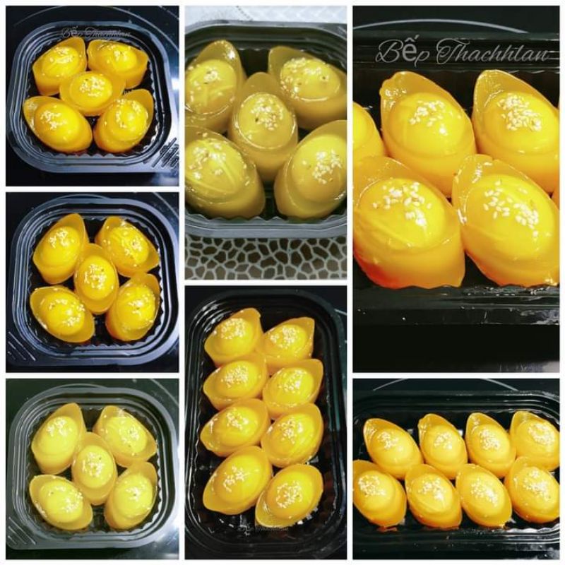 Khuôn khay nhựa 8 thỏi vàng 6 cm làm thạch rau câu, xôi, bánh xu xuê, bánh da lợn