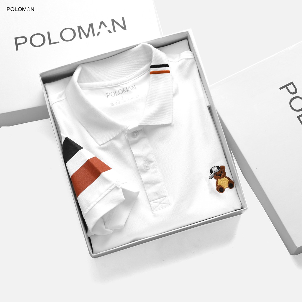 Áo POLO nam cổ bẻ TEDI vải cá sấu Cotton xuất xịn, chuẩn form,sang trọng-lịch lãm - POLOMAN | BigBuy360 - bigbuy360.vn