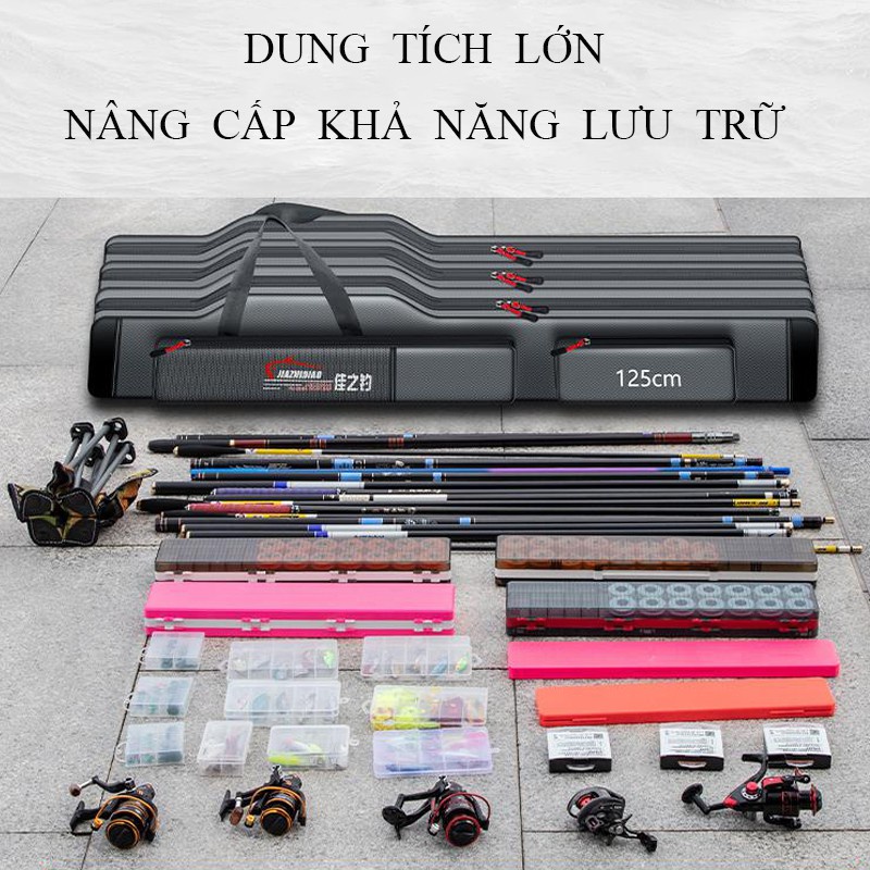 Túi Đựng Cần Câu Đài JIAZHIDIOAO 2-3 ngăn túi đựng cần câu cá chống thấm nước siêu bền TDC13