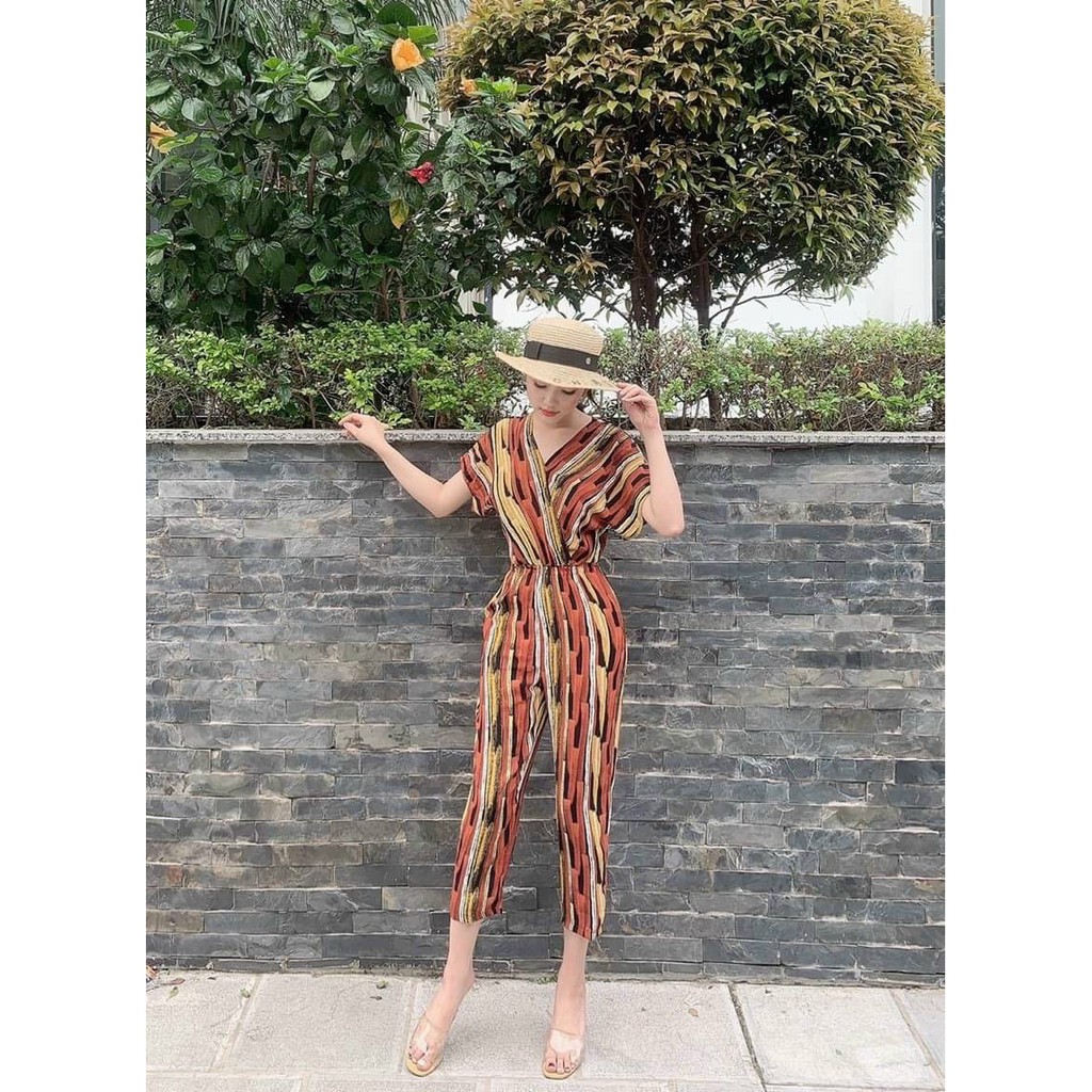 Jumpsuit  💥FREESHIP đơn 0đ💥 Dài Hoa Tiết Ống Suông Tôn Dáng Thiết Kế cao cấp bèo bigsize giá rẻ đẹp