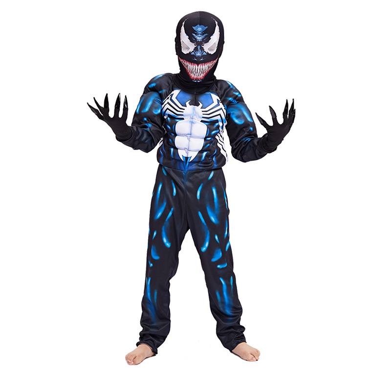 Trang Phục Cosplay Venom Màu Đen Dành Cho Trẻ Em
