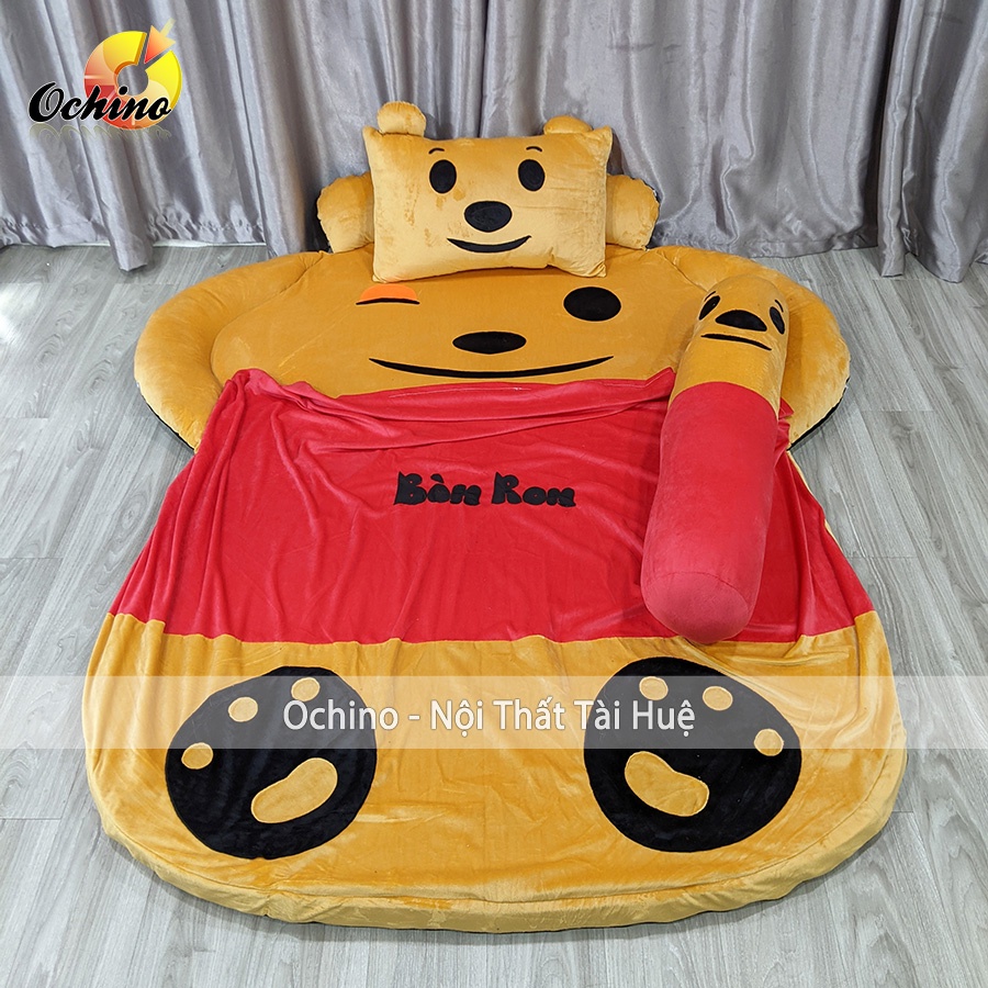 Giường nệm cho bé hình thú siêu cute, Giường nệm thú bông cho bé 1m6-1m1 (Có sẵn)