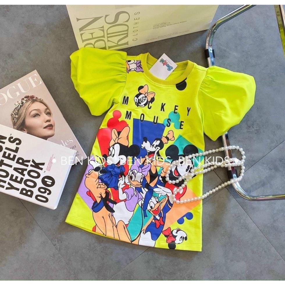 Váy cotton QC 3D hót hít bé gái