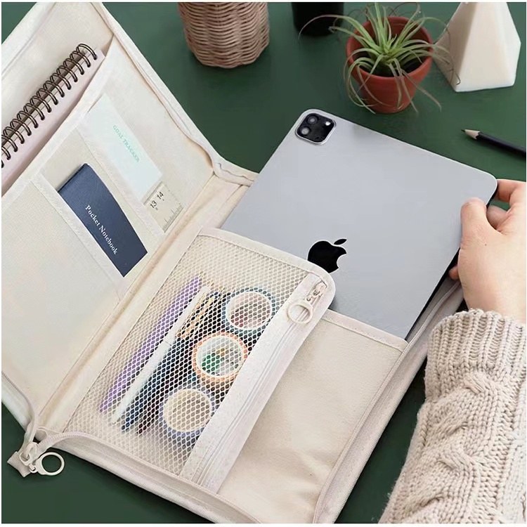 Túi Vải Canvas Đựng Máy Tính Bảng iPad Pro 11-Inch Phong Cách Hàn Quốc 2022