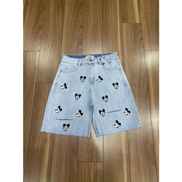 QUẦN JEANS LỮNG NỮ THÊU HÌNH HAI MẦU ĐẸP
