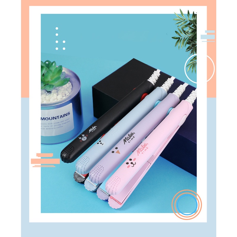 (AIMURUSI) COD Máy Duỗi/Uốn Tóc Mini Bằng Điện Tiện Lợi