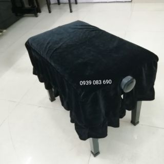 Khăn phủ ghế đàn Piano nhung đen