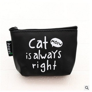 Ví Nữ Cầm Tay Mini Đựng Thẻ Chìa Khóa Kéo Khóa Miệng Họa Tiết Thời Trang 2021