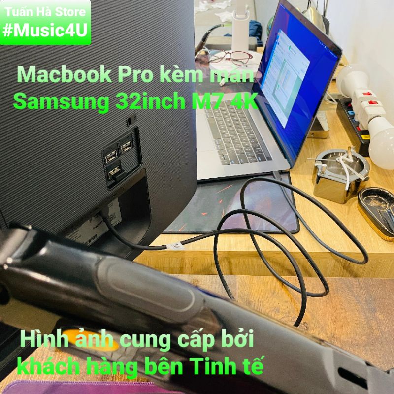 Cáp màn hình Anker A8485 Type C to ra C PD 100W USB 3.1 Gen1 Gen2 4K 60hz cho Laptop Ma-c Air Pro Tuấn Hà Store