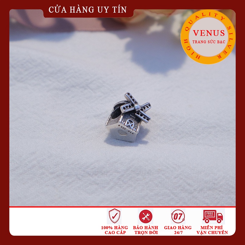 [Hàng cao cấp] Charm bạc 925 hình chiếc cối xay gió- Mã sản phẩm VENUS