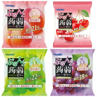 Thạch trái cây Orihiro Nhật gói 120g 6 chiếc