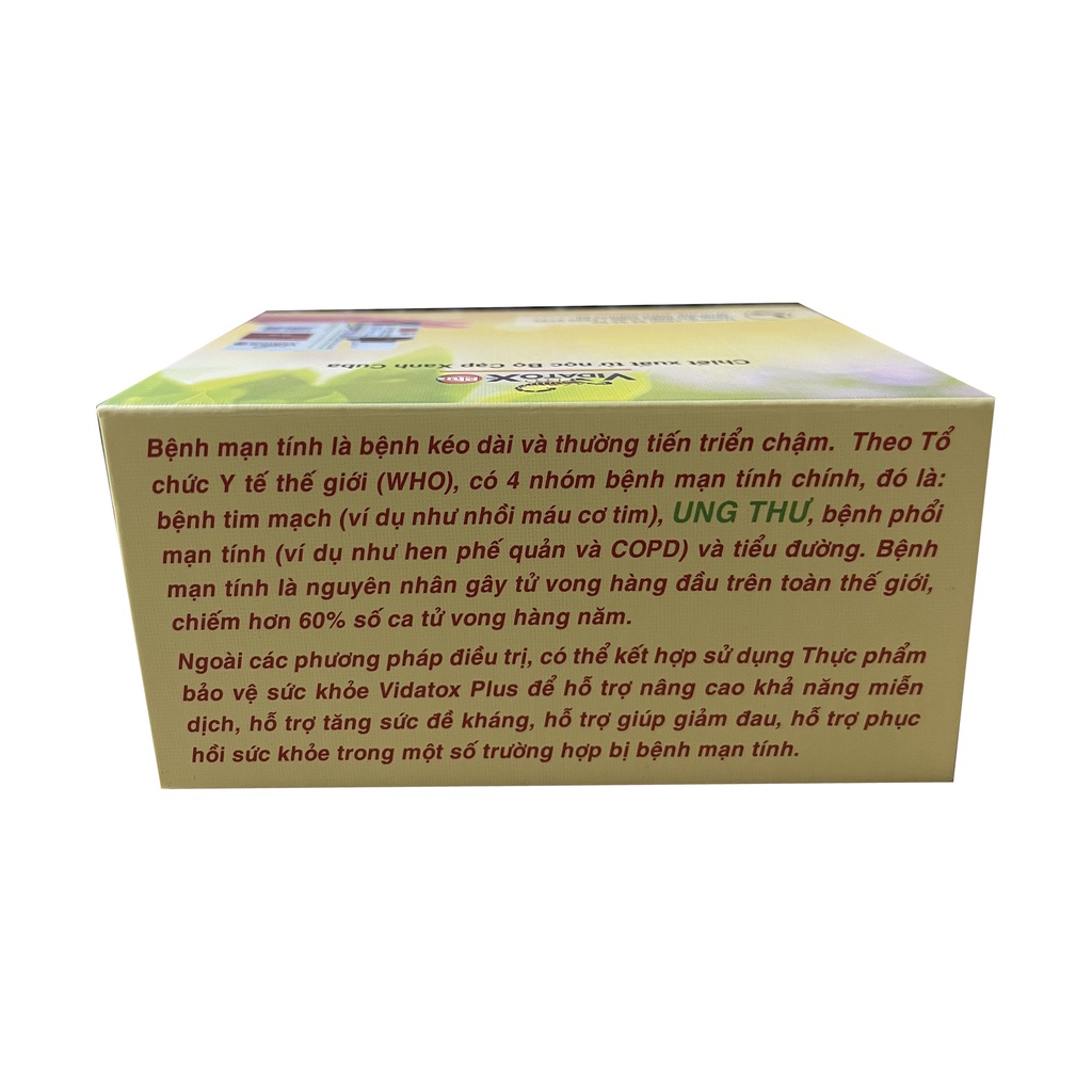 Vidatox Plus - Nọc bọ cạp xanh Cuba tiê,u d.i.ệt t.ế b.ào u.ng th.ư chính hãng HTpharma