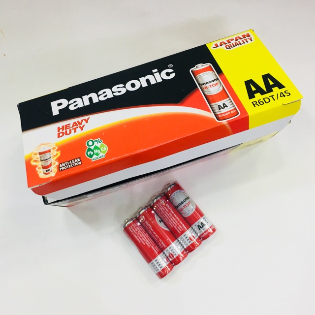 1 Hộp pin tiểu panasonic - pin AA R6DT/4S