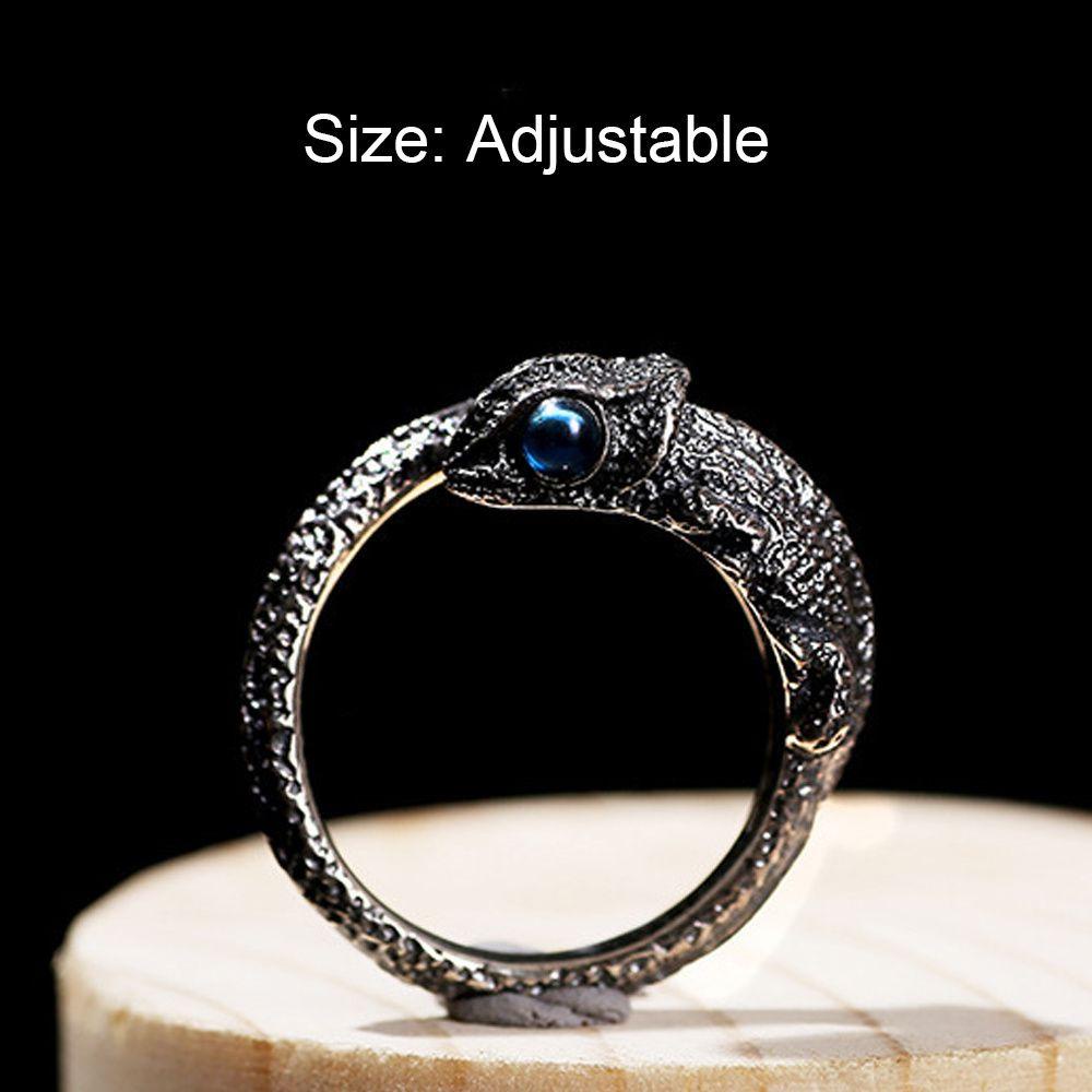 Nhẫn Tắc Kè Hoa Phong Cách Retro Cá Tính Kiểu Mới