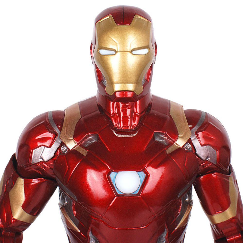 Mmluck Mô Hình Nhân Vật Iron Man Đáng Yêu Trang Trí Bảng Điều Khiển Tự Động Để Bàn Văn Phòng