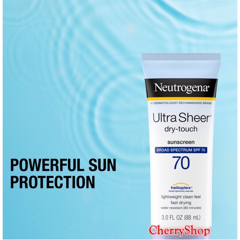 Kem chống nắng Neutrogena Ultra Sheer SPF 70 (88ml)