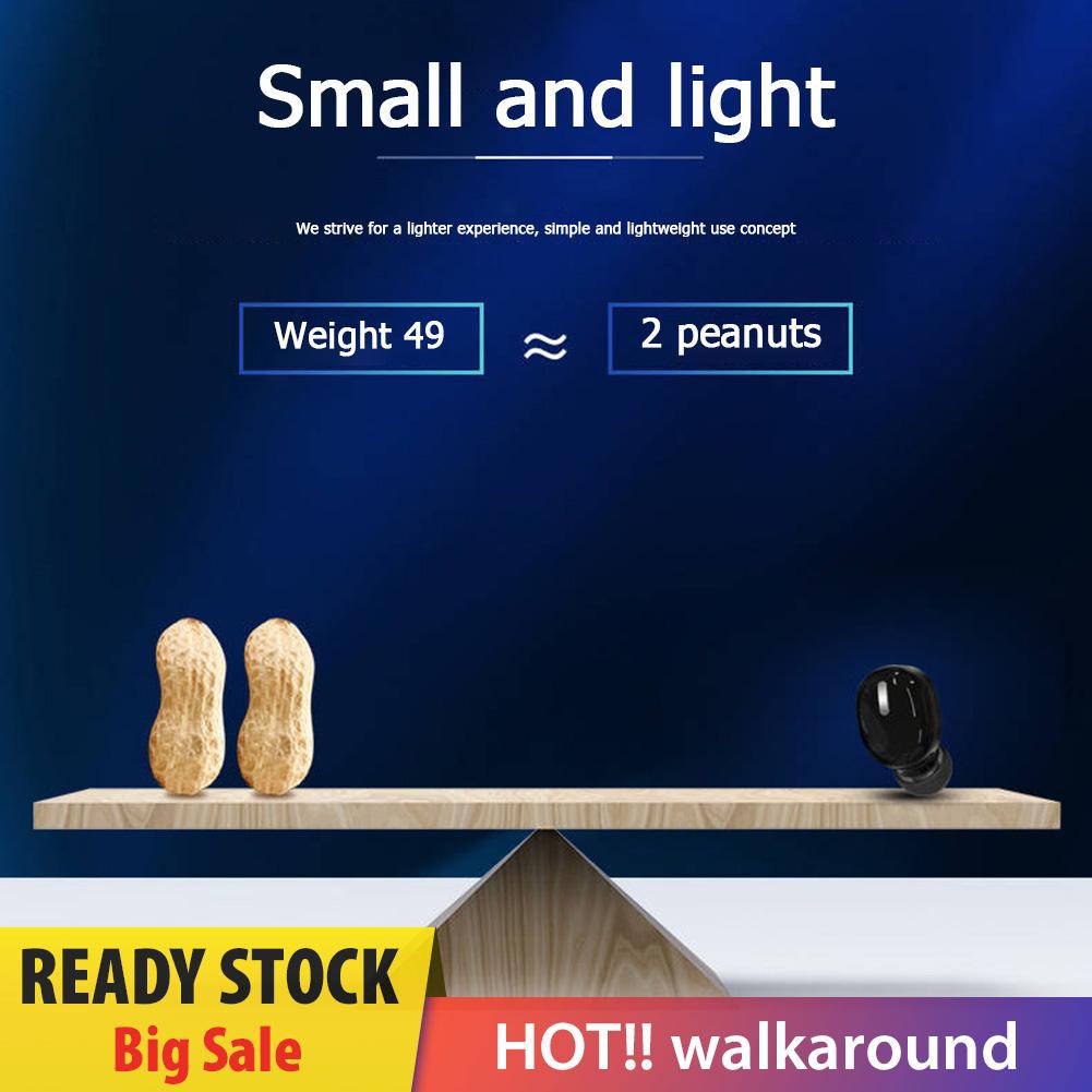 Tai nghe nhét tai X9 bluetooth 5.0 không dây mini âm thanh stereo tích hợp micro phong cách thể thao