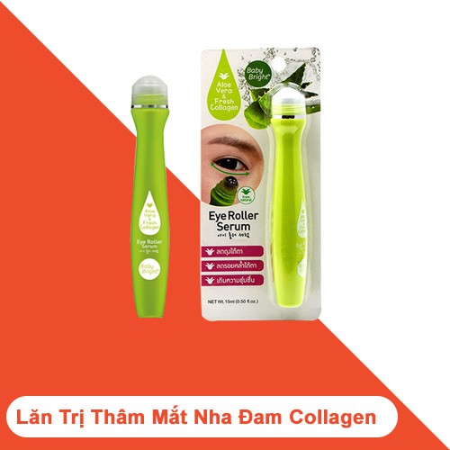 Serum Lăn Mắt Nha Đam Baby Bright Thái Lan