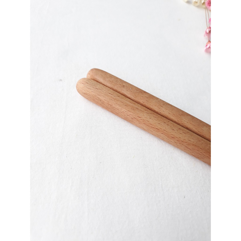 Đũa xào dài nấu gỗ trơn, khảm trai chất lượng cao VITRAPRO - Đũa xào bằng gỗ an toàn cho sức khỏe