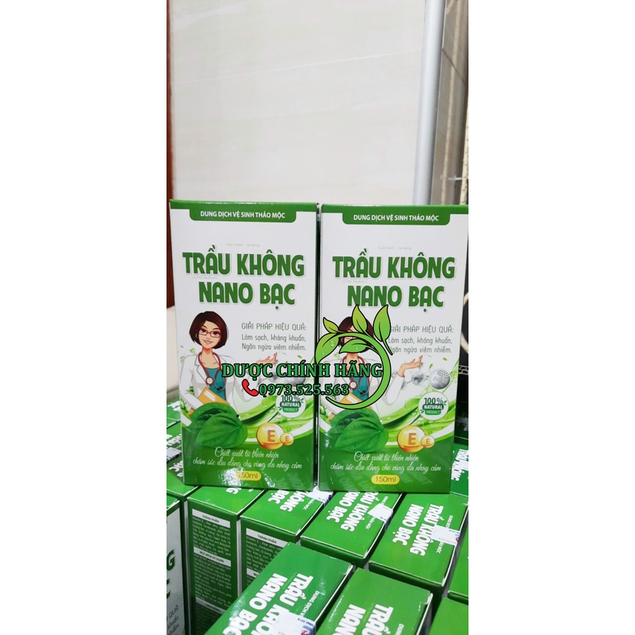 Dung Dịch Vệ Sinh Thảo Mộc Trầu không Nano bạc 100% thảo mộc tự nhiên